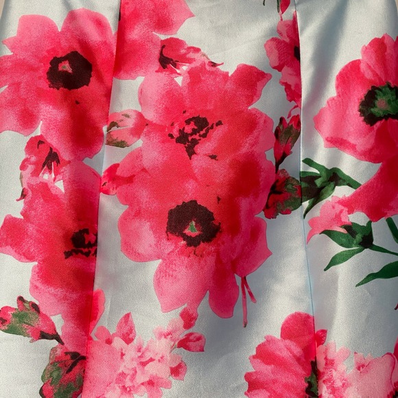 NWT Windsor Formal / Prom Floral Trumpet Skirt - Sky Blue - Size 3 - Picture 4 of 9